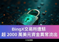 BingX交易所遭駭，超 2000 萬美元資金異常流出