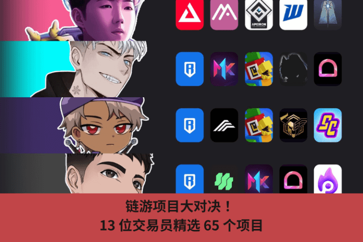 鏈遊項目大對決！ 13 位元交易員精選 65 個項目