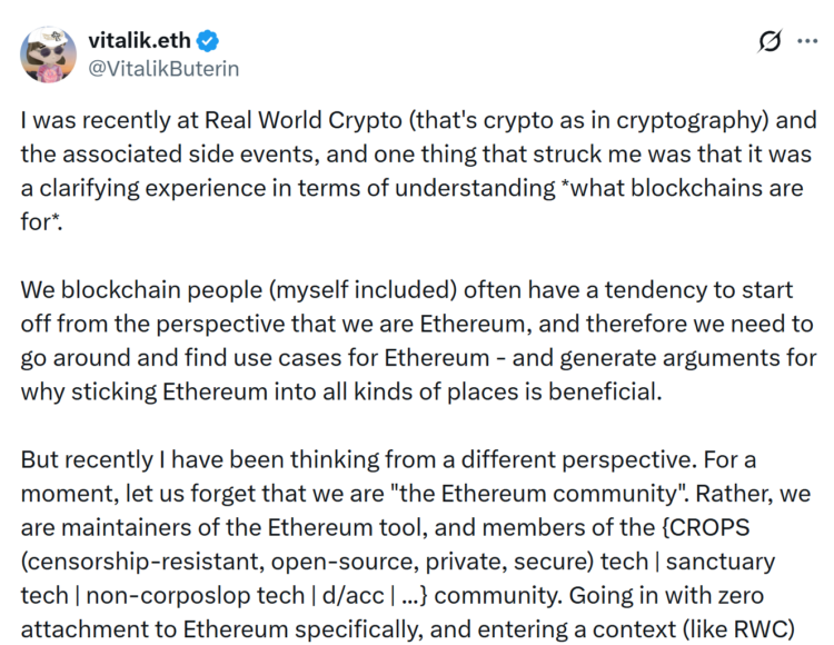 从「全球计算机/结算层」到「公告板」：以太坊和 Vitalik 想做什么？