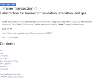 原生账户抽象 + 抗量子威胁：EIP-8141 为何还没成为以太坊 Hegotá 的头牌？