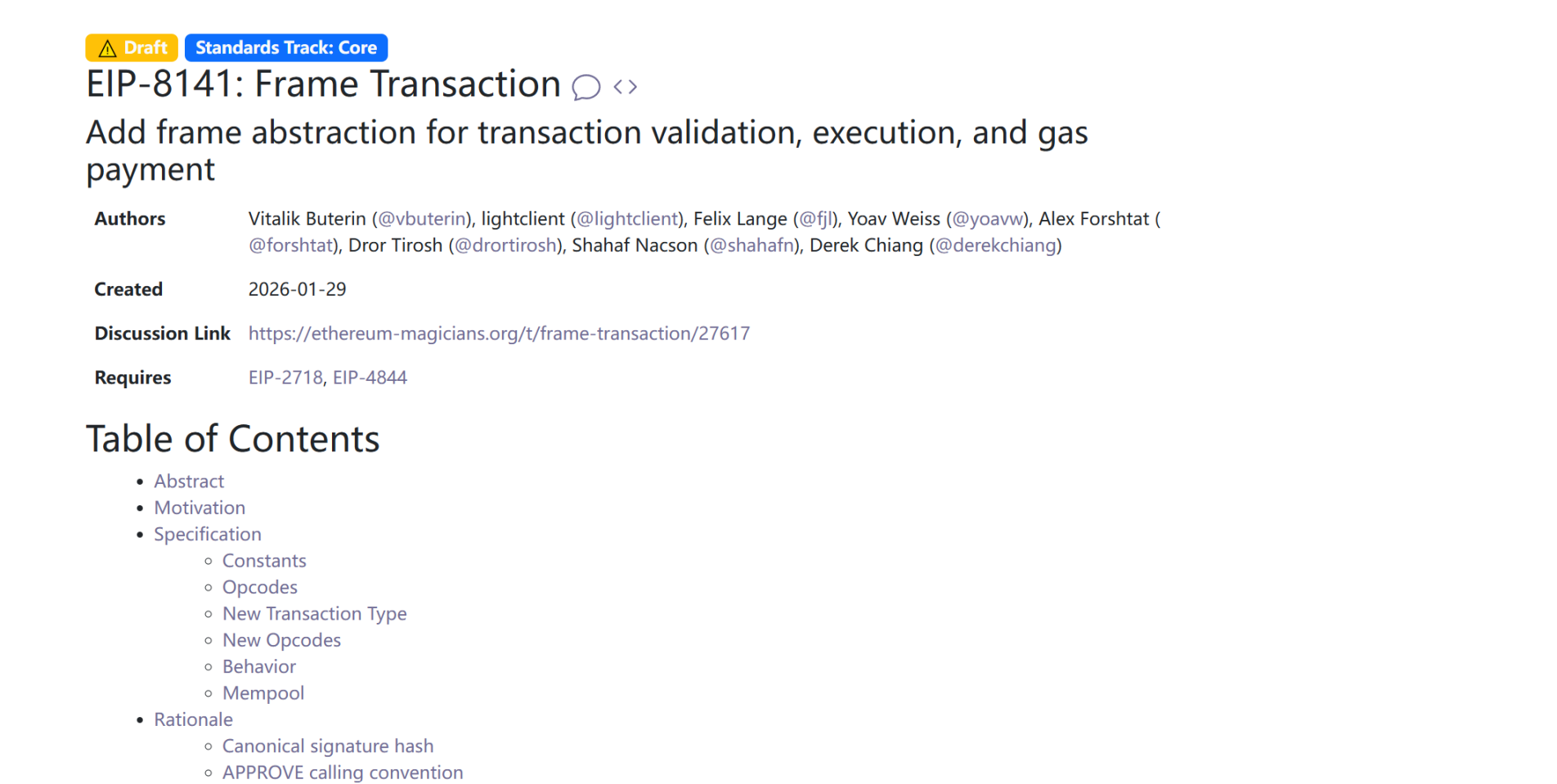 原生账户抽象 + 抗量子威胁：EIP-8141 为何还没成为以太坊 Hegotá 的头牌？